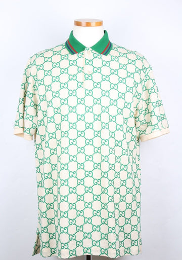 Gucci Embroidered Logo Polo T-Shirt M(100105) 155437477