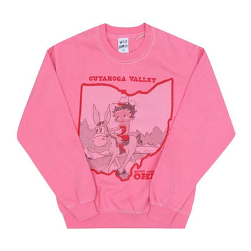 WILD DONKEY Dyed Fuchsia Unisex Sweatshirt 155438305