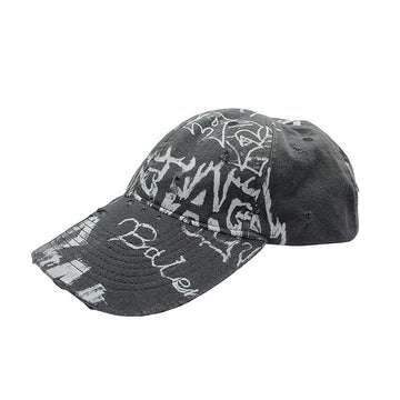 BALENCIAGA Charcoalgrau Graffiti Basecap Limited Edition L 155438510