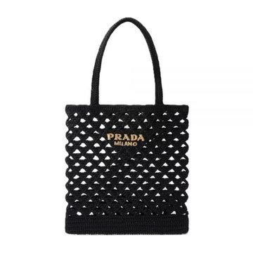 PRADA ウーブンクロシェトートバッグ 101516006