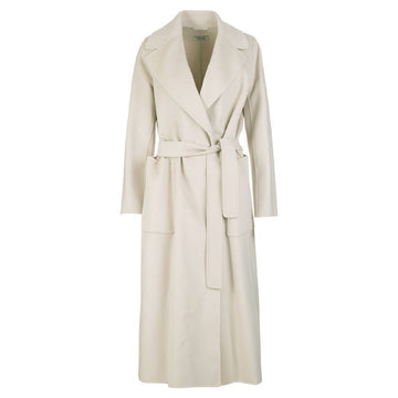 MAXMARA ベルテッドウールコートエクル 2390160739 071 58388418