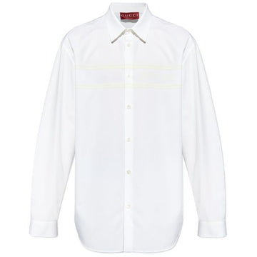 GUCCI Stickerei Baumwollshirt (784019 ZAQQU 9000) 117287638