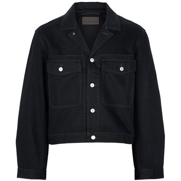LEMAIRE Schwarze Trucker-Denim-Jacke 155449149