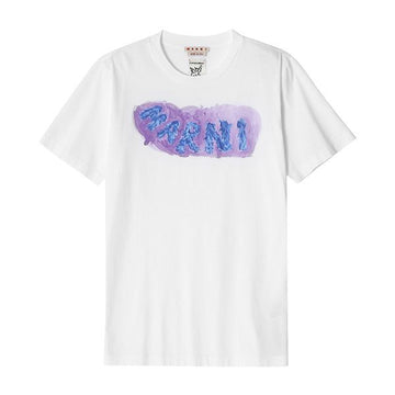 MARNI Kurzarm T-Shirt mit Logo-Grafik 46560944