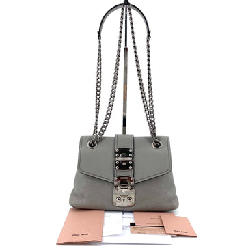 Miu Miu Madras Chain Shoulder Bag 5BD100 155451118