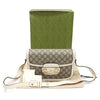 GUCCI 602204 GG Supreme Canvas Schultertasche aus Leder in Weiß 1955 Medium 155451815 [P]
