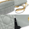 DIOR ストーングレー サプレ カナージュ カーフスキン カロ ミディアム ショルダーバッグ 155451867 [P]