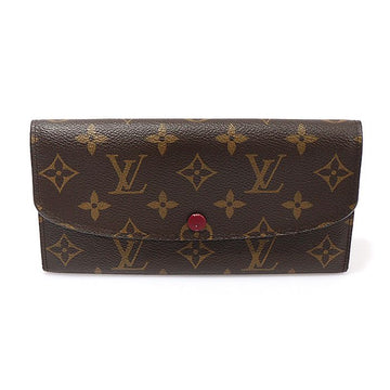 Louis Vuitton Monogram Canvas Fuchsia Emily Wallet Long Wallet M60697 155452295