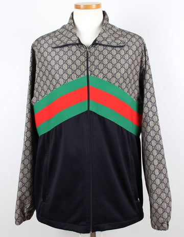 Gucci Jacquard Windbreaker Jacket S 155452665