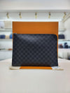 Louis Vuitton Damier Graphite Pochette Jour GM Clutch N64437 155453877 [P]