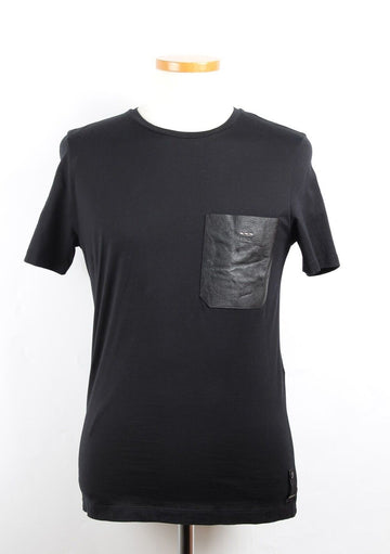 FENDI T-Shirt mit Leder-Tasche 44 155454206