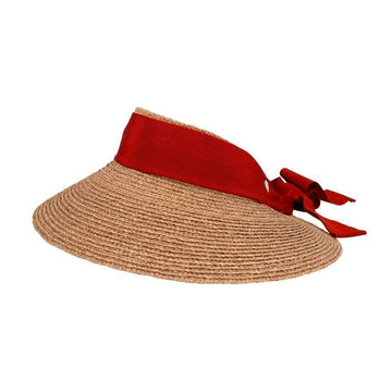 Helen Kaminski Sabina Nuga Cream Visor Women's Sun Cap 140027847
