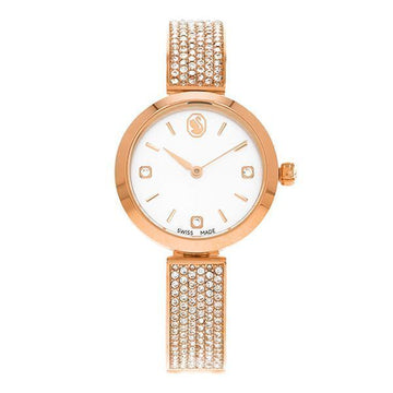 SWAROVSKI Illumina クリスタル ブレスレット型 バングル レディースメタルウォッチ 5671202 111093422