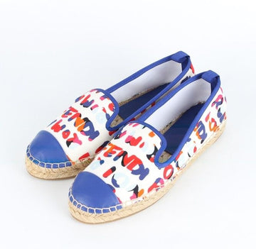 FENDI 限定版マルチカラー ロゴ エスパドリーユ 37.5(245) 155454835
