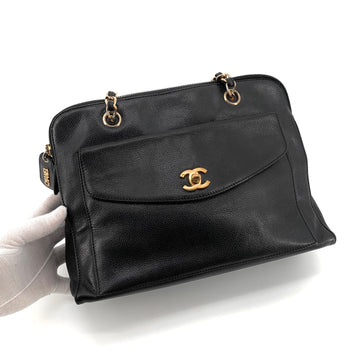 CHANEL Caviar Chain Shoulder Bag 155454979