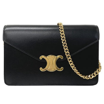 Celine Triomphe Logo Margo Chain Wallet Bag 155455018