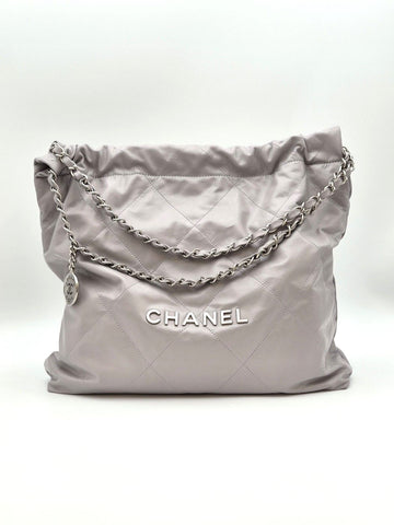 CHANEL 22 Medium Schultertasche Grau (AS3261) 2023 Zustand S 155456444
