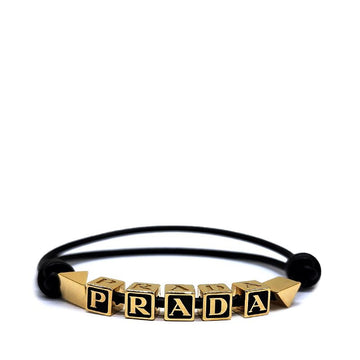 PRADA メタルナパレザーBracelet ブラック 155457900
