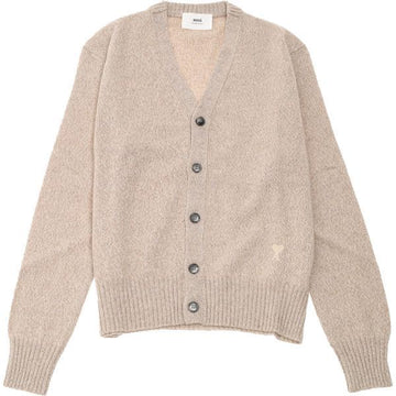 AMI チェーンステッチハートロゴカシミヤカーディガン (HKC127 005 265) 150744570