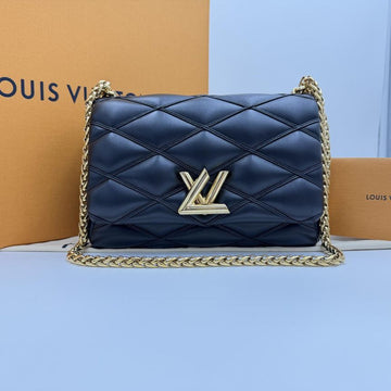 LOUIS VUITTON GO-14 MM High-End Malta-Jacquard Lammfell Kettenhandtasche Tote Schultertasche Crossbody M22891 155460677