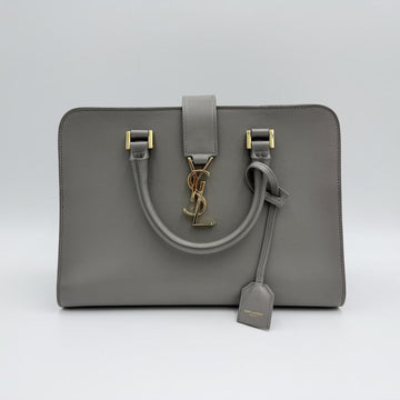 SAINT LAURENT グレーキャバス スモール トートバッグ ショルダーバッグ ゴールド 472469 155460686