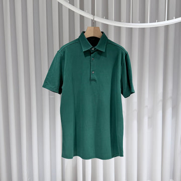 Loro Piana Regular Fit Polo Collar Short Sleeve T-Shirt Green (A+/XL) 155462984