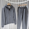 HERMES (A+/L,S) / カシミヤコットンフードジップトレーニングパンツセットアップ 155463522 [P]