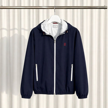 Brunello Cucinelli (2XL) Hooded Nylon Jacket 155476756