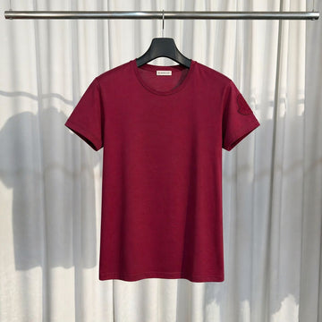 MONCLER ベルベットワッペン半袖Tシャツ(S) 155476808