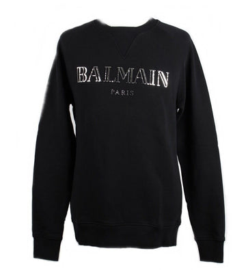 BALMAIN Metallisches Logo Sweatshirt 155481389