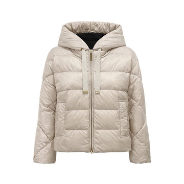 MAXMARA MTCSOFTFE フードパディングジャケット ホワイトサンド 2619481084 031 153212657