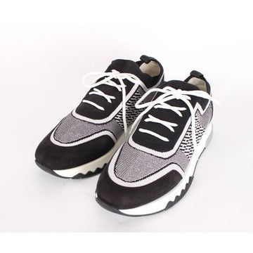 HERMES H Addict Strick Sneakers Oreo 37.5 155483004