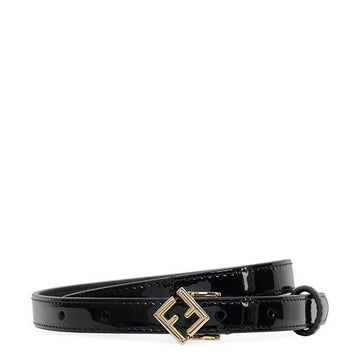 Fendi Black FF Diamond Belt 155290026