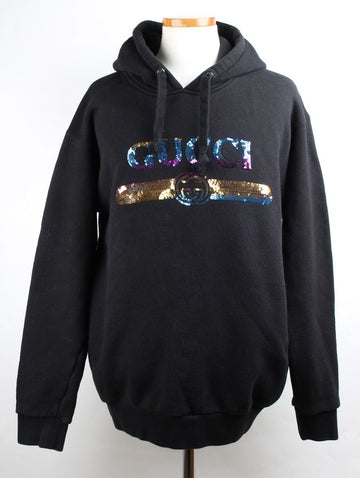 GUCCI Pailletten-Logo-Hoodie M(100) 155483890