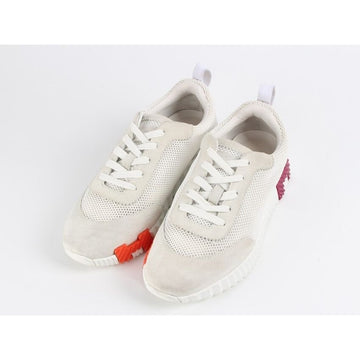 HERMES メッシュバウンシングスニーカー ホワイト 38 155484017