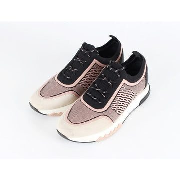 HERMES H Addict Strick Sneakers Pink 39 155484025