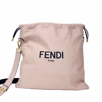 Fendi Calfskin Clutch Shoulder Bag Dusty Pink 6VFEB25233 155484118