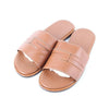 Hermes Pacific Leather Sandals Slippers Gold 40.5 155484148 [P]