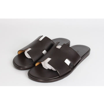 HERMES イズミールスリッパ ダークブラウン 8 155484215