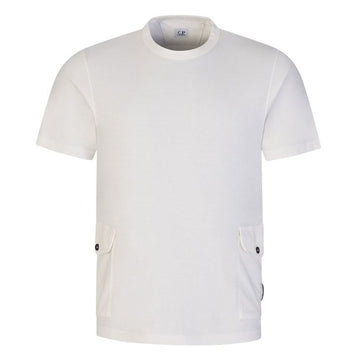 CP COMPANY CP 23SS レンズ ワッペン サイド ポケット Tシャツ ホワイト 14CMTS316A 005697G 103 50503635