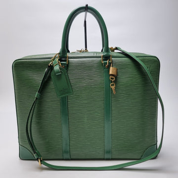 Louis Vuitton Epi Document Briefcase 2WAY Green Unisex (Top Quality Briefcase, Full Set Rare Item) 604-01 155485621