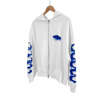 BALENCIAGA 男性用 26ss ウェットブラシアイコンフードジップジャケット ホワイト 155379898