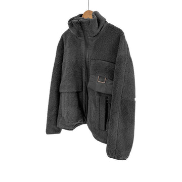 Wooyoungmi Men's 21FW Boucle High Neck Fleece Jumper Jacket Grey 48 155290527