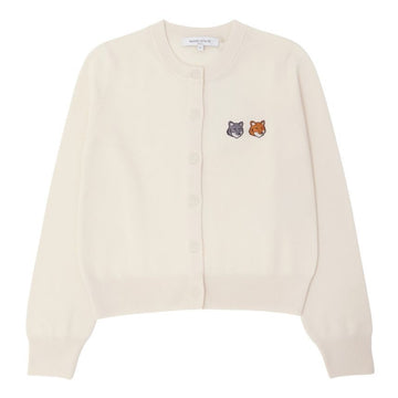 Maison Kitsune Double Fox Women's Cardigan OW051CFKT1181 P702 155379832 [P]