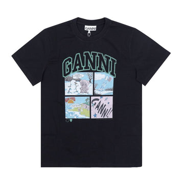 GANNI Damen T-Shirt mit Kurzarm 155494157 [P]