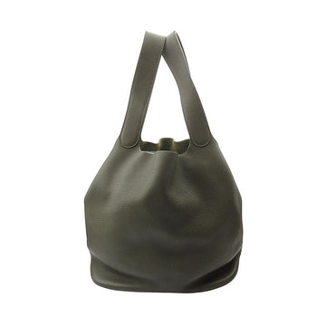 HERMES Picotin 31 Olivgrün Silber 155500554