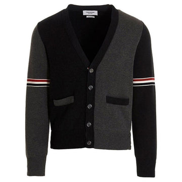 Thom Browne Milano Stitch V-Neck Cardigan Gray MKC310F Y3007 982 56062217