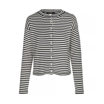 MaxMara 25FW ERITEA Stripe Cardigan Ivory Navy 2525346031 021 149268462