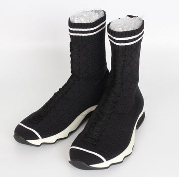 Fendi Mesh Socks High-Top Knit Sneakers 37(240) 155517824