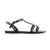 VALENTINO ロックスタッド フラット サンダル 6W2S0H38 PVS 0NO 144731542 [P]